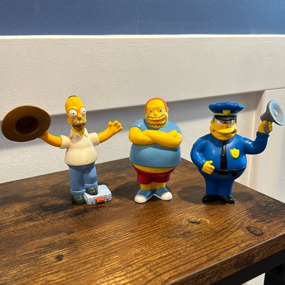 The Simpsons Movie Burger King Figurines, SET OF 3 - Picture 1 of 4